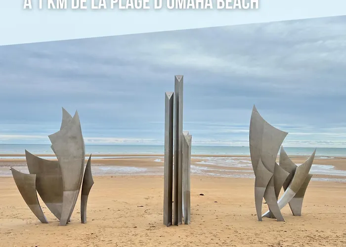 Les Sables D'or Grand Lumineux Bien Equipe 1er Etage Vue Panoramique Sur Campagne Pres Superette, A 600 M Proche Omaha Et Pointe Du Hoc Parking Gratuit, Garage A Disposition *