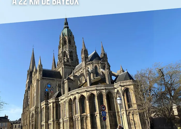 Les Sables D'or Grand Lumineux Bien Equipe 1er Etage Vue Panoramique Sur Campagne Pres Superette, A 600 M Proche Omaha Et Pointe Du Hoc Parking Gratuit, Garage A Disposition Apartmán *